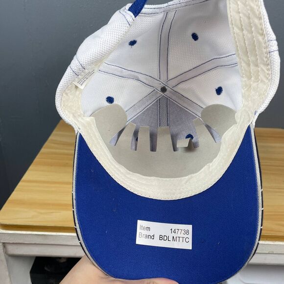 BDL MTTC Baseball Cap Unisex Blue White Adjustable Bud Light Basketball Hat - Picture 7 of 9